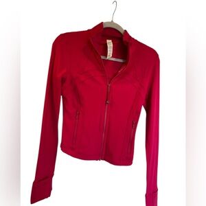 NWT Lululemon define cropped jacket nulu CALYPSO PINK Size 4